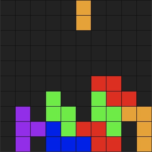 俄羅斯方塊小遊戲 - Cursor